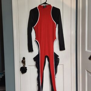 Red and Black Kids One Piece